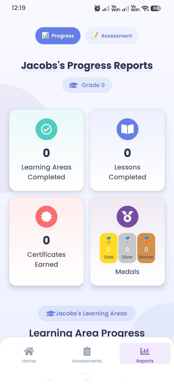 Klickit Education progress reports